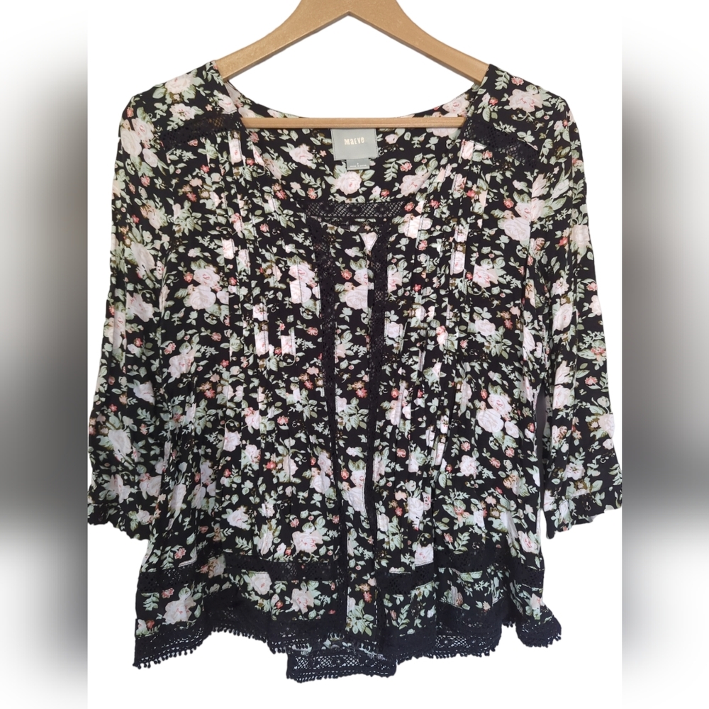 Anthropologie Floral Top